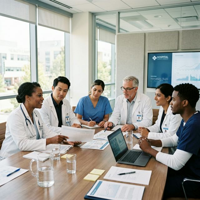 Zorgpersoneel in gesprek