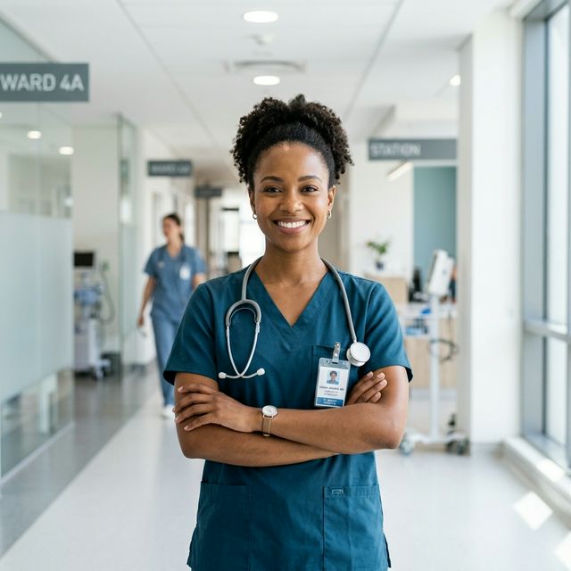 Medewerker met stethoscoop